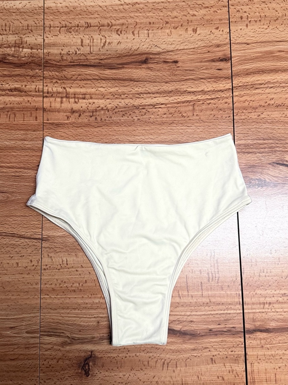 Women’s Swim High Waist Bikini Bottoms in Pale Yellow